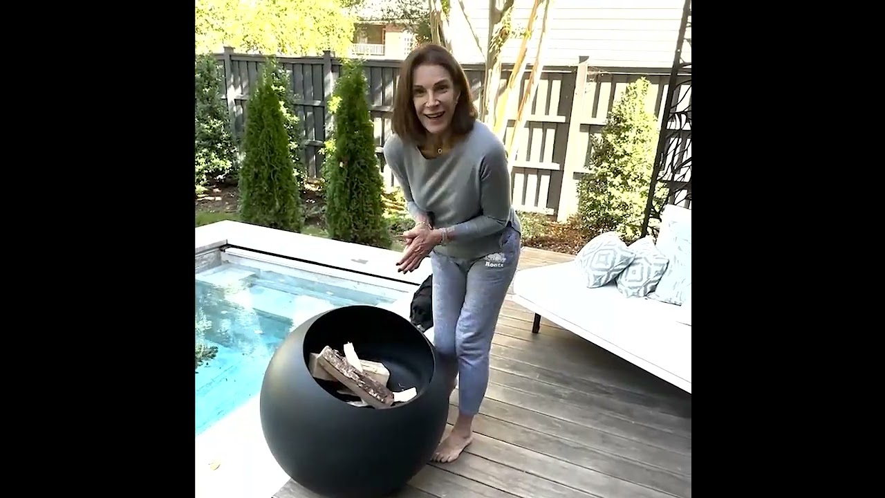 Hilary Farr and the Bubble Fire Pit