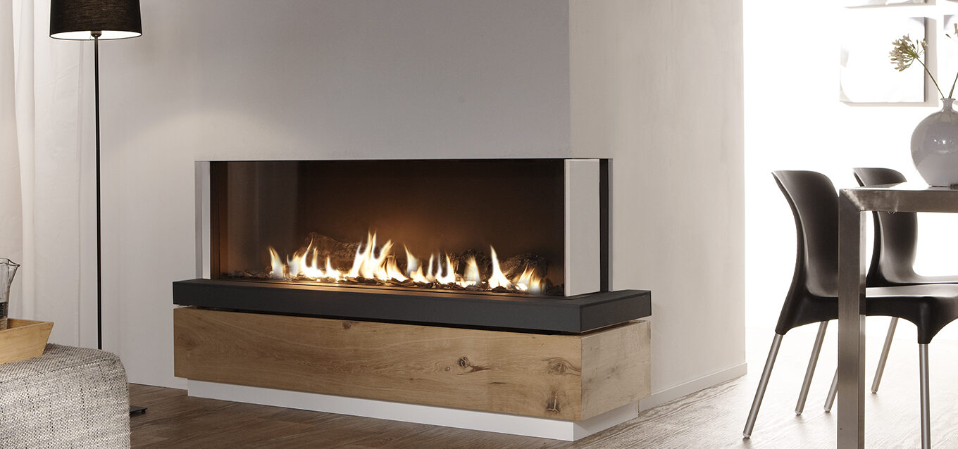 Corner Style Modern Gas Fireplace