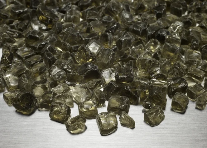 Amber Fireglass Media for Gas Fireplace