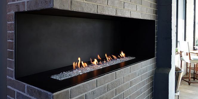Corner Style Fireplace