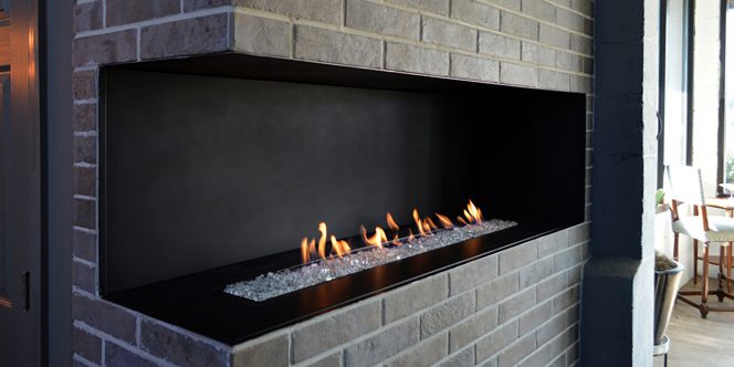 Corner fireplace, two sided fireplace, modern gas fireplace