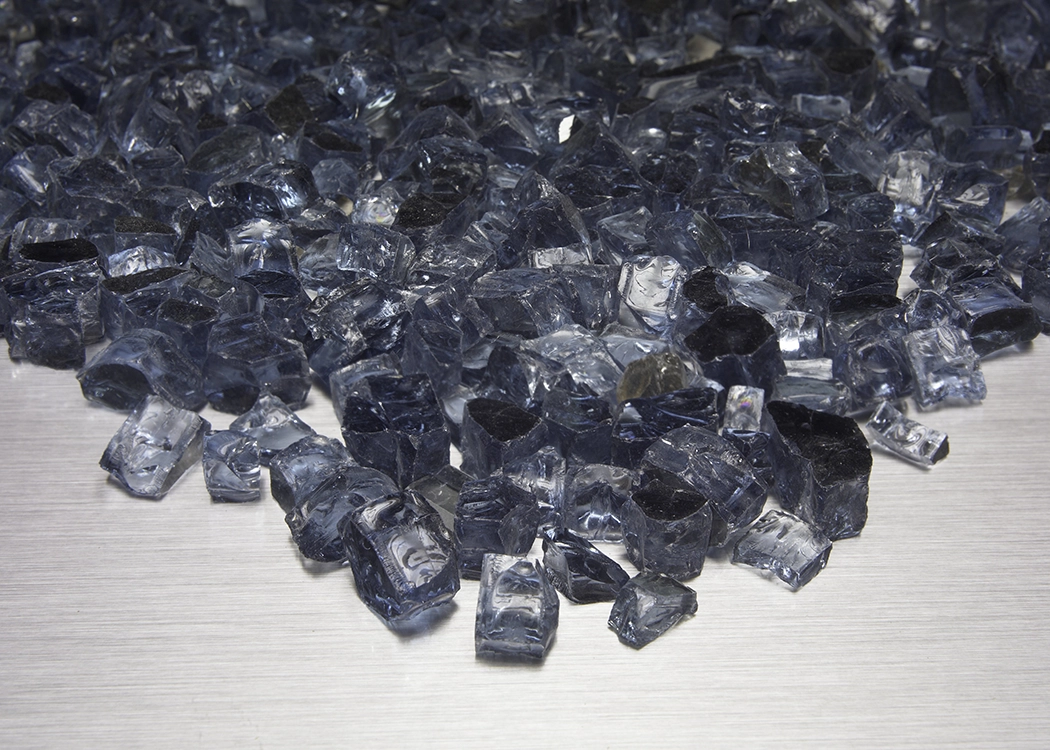 Pacific Blue Fireglass Media for Gas Fireplace