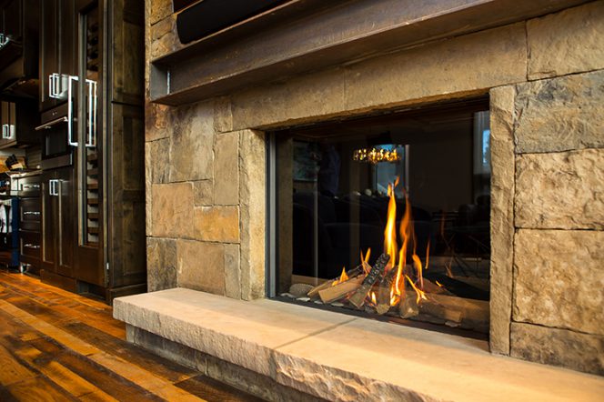 Modern Gas fireplace Element4 Modore flat fireplace