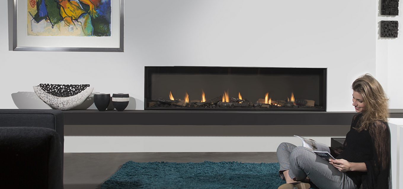 linear fireplace sing-sided fireplace contemporary design direct vent fireplace