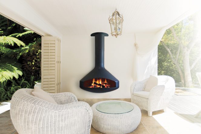 Paxfocus outdoor steel modern fireplace