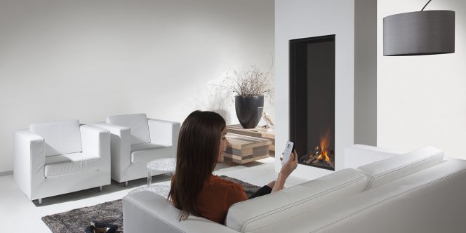 single-sided fireplace vertical fireplace designer fireplace modern design