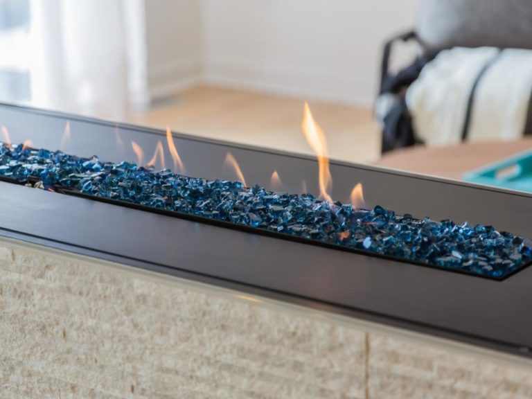 H Series See-Through with Pacific Blue Fireglass Media