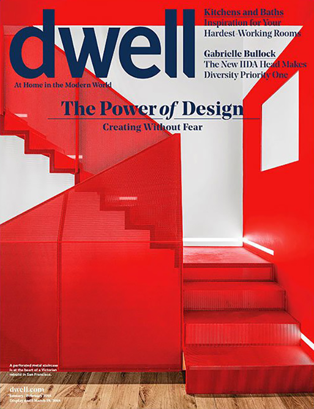 Dwell on Design Magazine, January 2018 featuring Paxfocus by Focus Fires