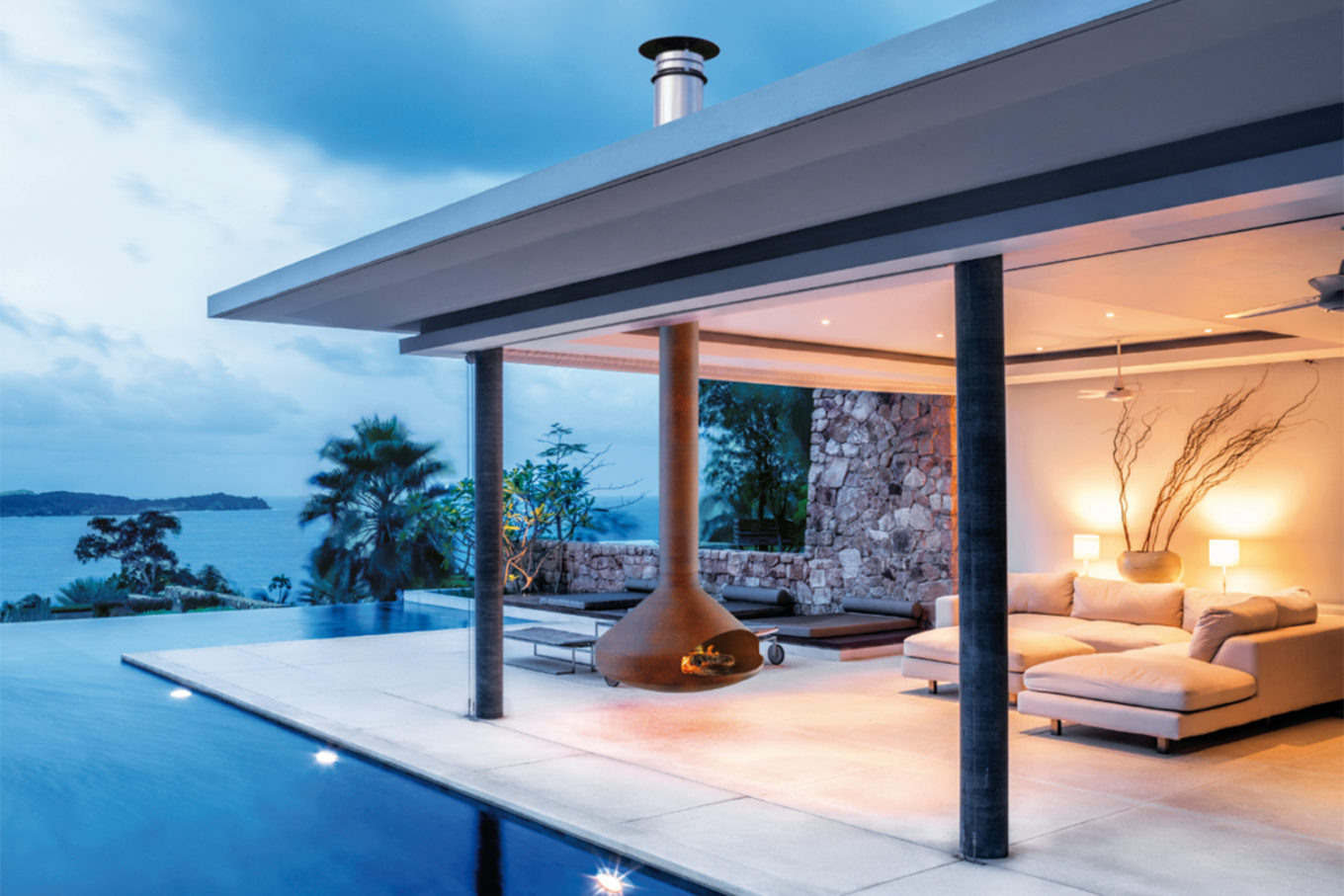 View of Modern Fireplaces for Commercial Projects