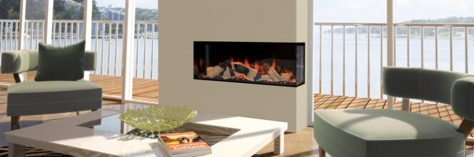 Kiruna Corner Style Electric Fireplace