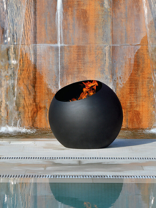 Bubble Fire Pit By Focus Fires Wall Mounted Barbecue