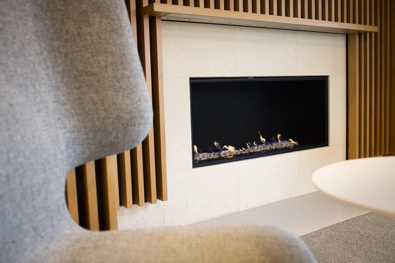 H Series Single Sided Ventless Gas Fireplace at Harvard University