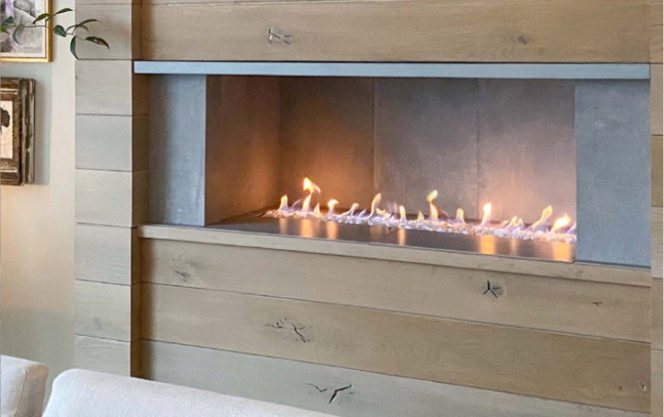 H Series Single-Sided ventless fireplace by European Home