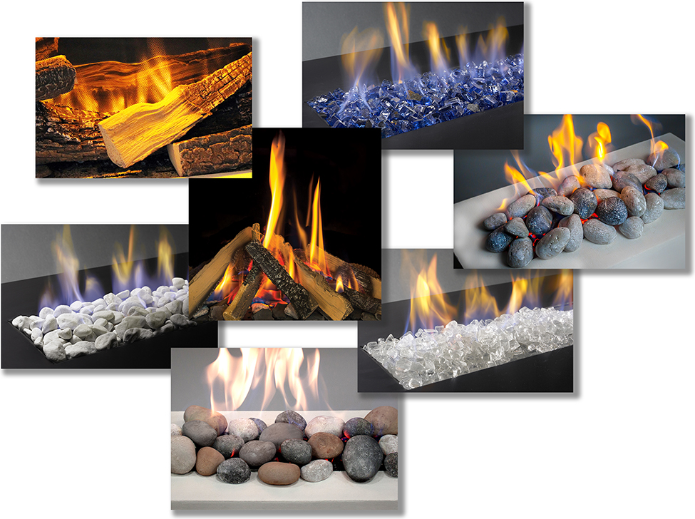 European Home Fireplace Media Options