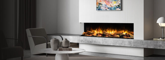 E FX 1500 Corner Electric Fireplace