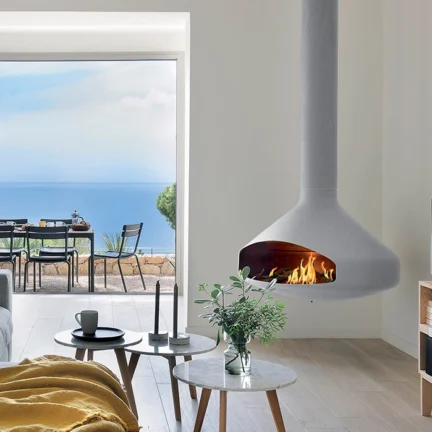Ergofocus Holographic Fireplace in White