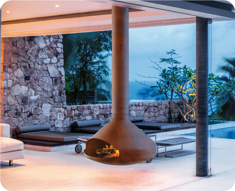 Modern Outdoor Fireplaces