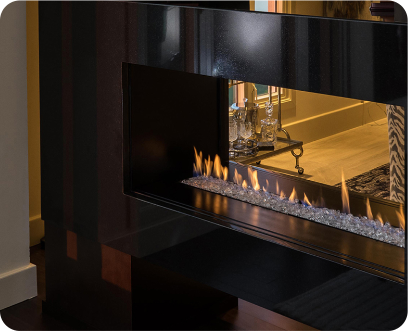 See-Through Fireplaces desings