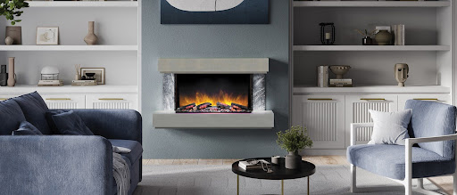 Electric Fireplace on a living room