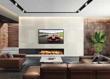 E-X 1800 Corner TV Fireplace