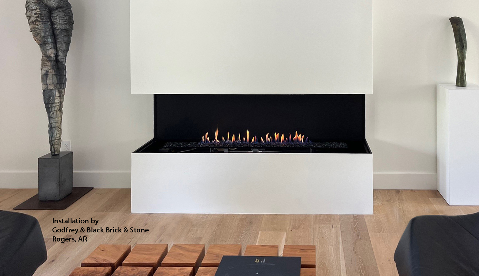 H Series Vent-Free | Three Sided Fireplace