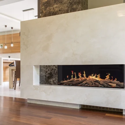 LCD Cinematic electric fireplace