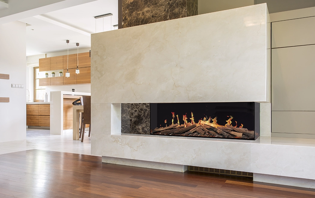 LCD Cinematic electric fireplace